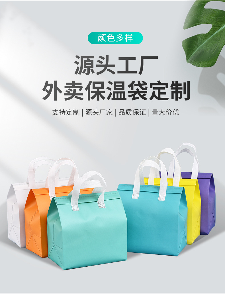 莆田市无纺布保温袋外卖袋